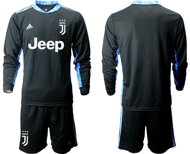 Men 2020-2021 club Juventus black long sleeve goalkeeper Soccer Jerseys->juventus jersey->Soccer Club Jersey